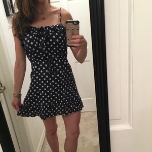 Fire Los Angeles navy blue & white dress sz small